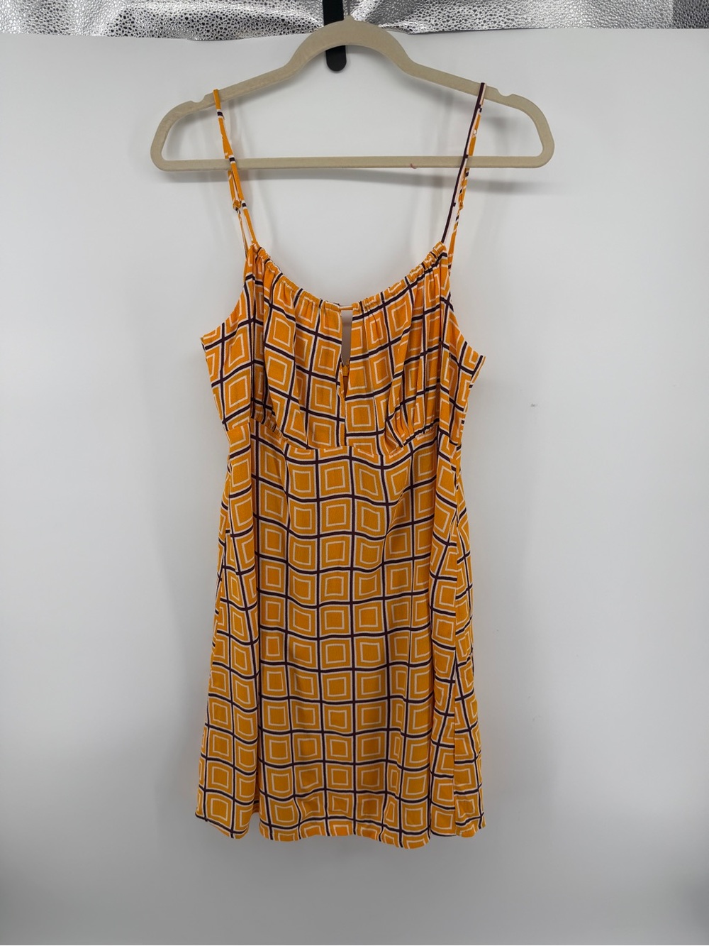 Faithfull the Brand Euro Vacation Festival Sundress Yellow Mini Dress SzXL
